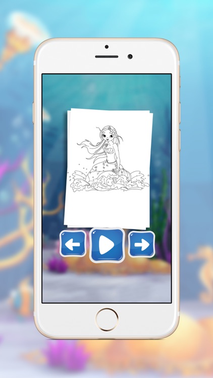 Mermaid Coloring Toddlers Game screenshot-4