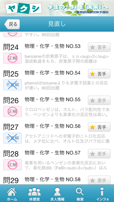 薬剤師国家試験対策問題集－全範囲－ iPhone screenshot
