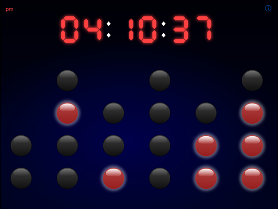 True Binary Clock Free iPad screenshot