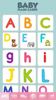 baby flash cards game learn alphabet numbers words iphone screenshot 1