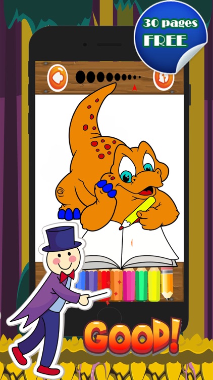 Dinosaur Painting Color For Kindergarten Fun Game