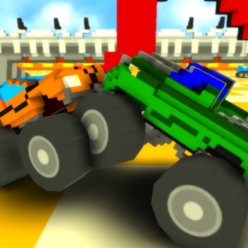 Blocky Monster Truck Smash iOS App