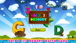 Game screenshot ABC письмо и номер 123 Матч памяти для детей mod apk