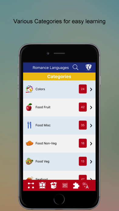 Screenshot #1 pour Learn Romance Languages SMART Guide