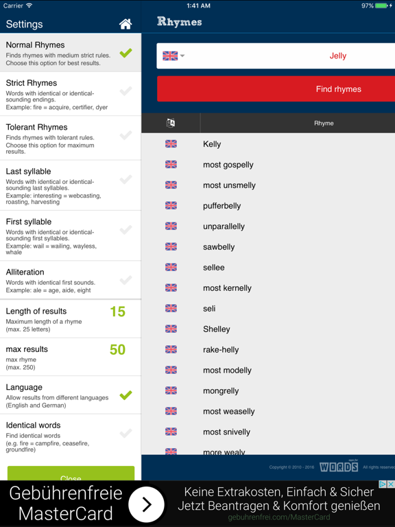 Screenshot #4 pour a! Rhymes