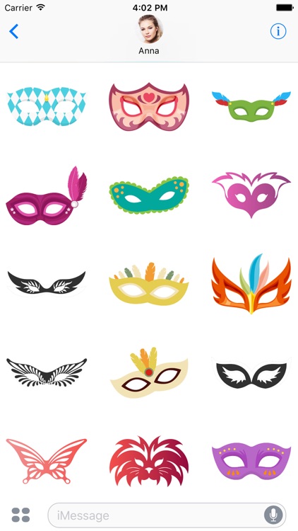 Carnival Masks - Sticker Pack
