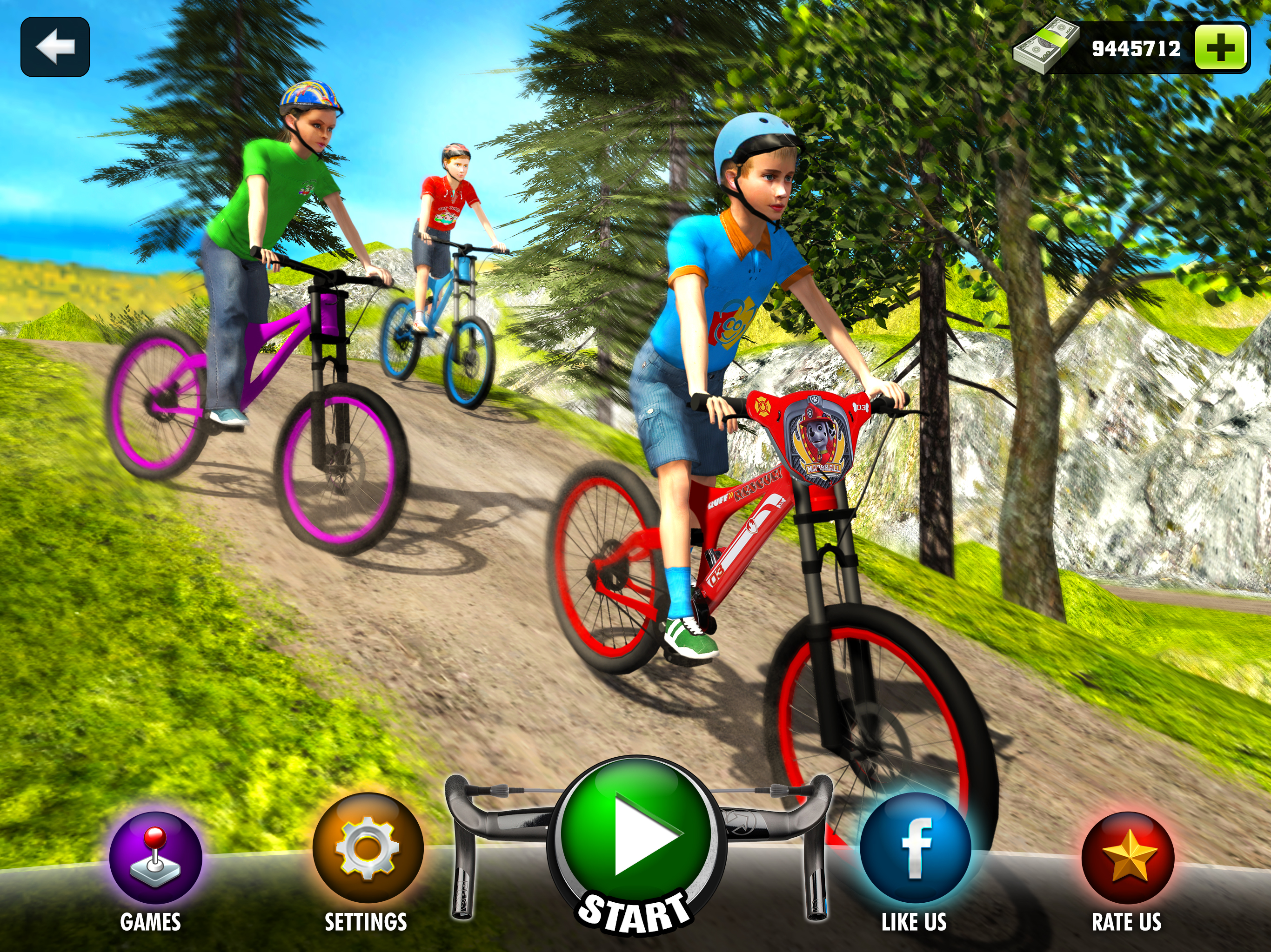 Uphill Bicycle Rider Kids - Offroad Mountain Climb