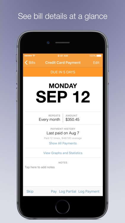 Chronicle - Bill Manager screenshot-3