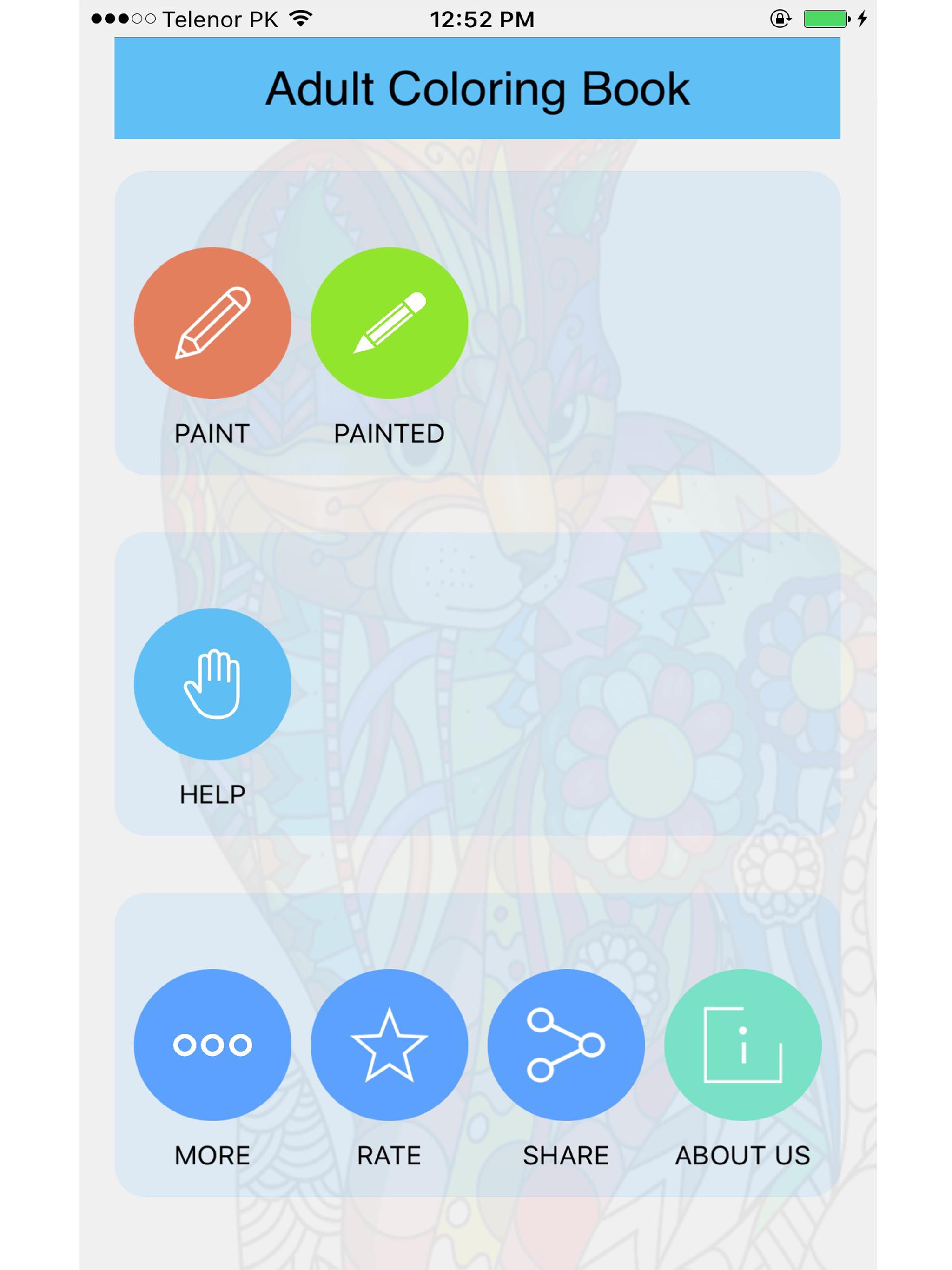 Adult Coloring Book for Stress Releaved