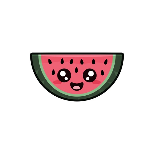 Kawaii Fruits stickers by KawaiiNir by MojiLaLa