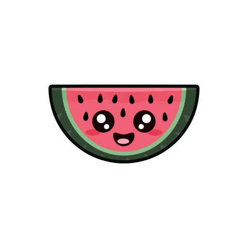 Kawaii Fruits stickers by KawaiiNir