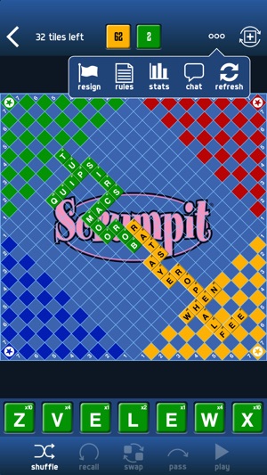 SCRUMPIT - a scrabble/crossword style board game(圖2)-速報App
