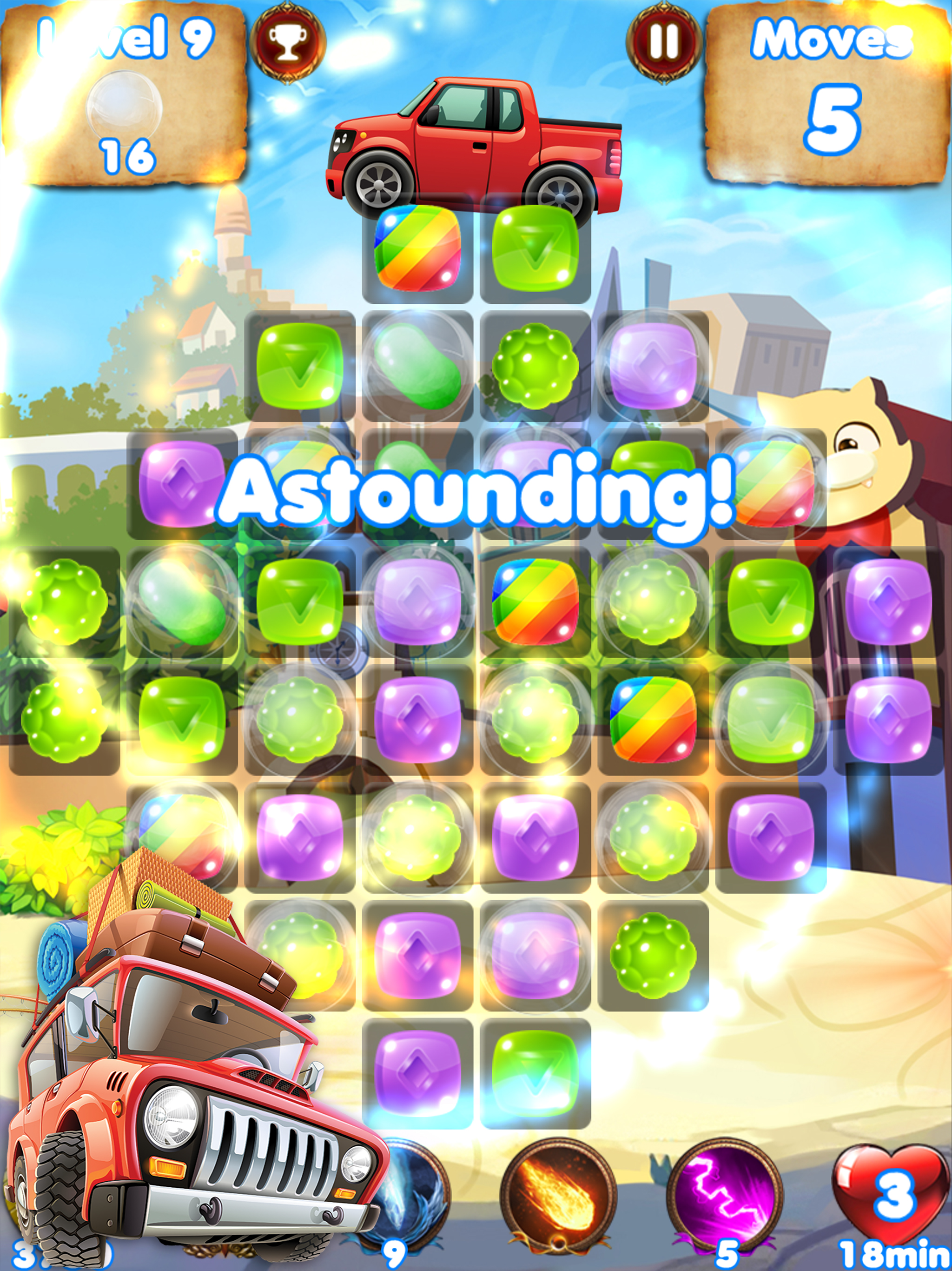 Candy Cars - fun games for kids & car games race