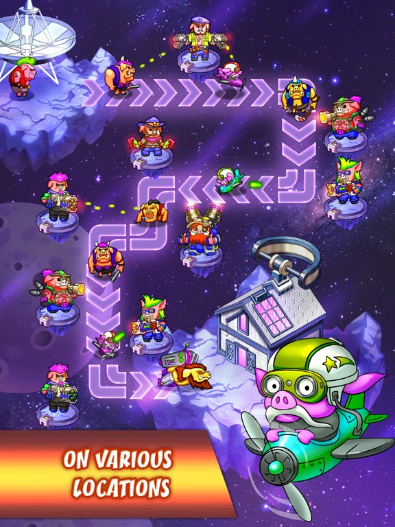 Hogs Wars (TD) - Tower Defense Wars iPad screenshot