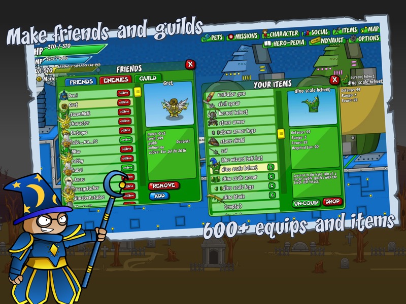 Helmet Heroes: Fantasy MMO RPG screenshot 7