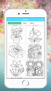 Kid Coloring Flowers Book - Drawings Art screenshot #3 for iPhone