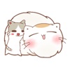 A Chubby Cat And A Thin Cat Stickers