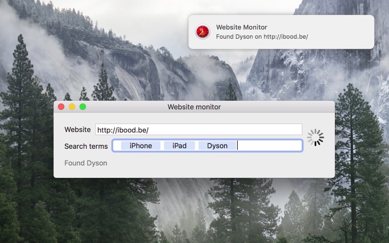 Screenshot #1 pour Website monitor