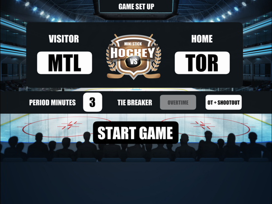 Mini Stick Hockey Scoreboard iPad screenshot 1 - Sports app