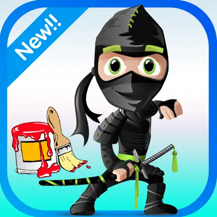 Samurai Ninja кошка раскраска для детей Читы