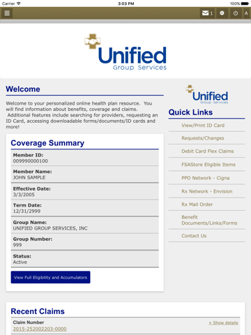 UnifiedGrp Mobile screenshot 2