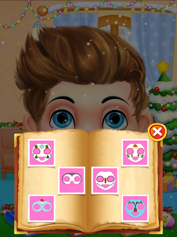 Face Paint Christmas - Kids Coloring Fun Party! iPad screenshot