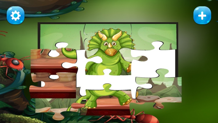 dinosaur jigsaw learning games for kids screenshot-3