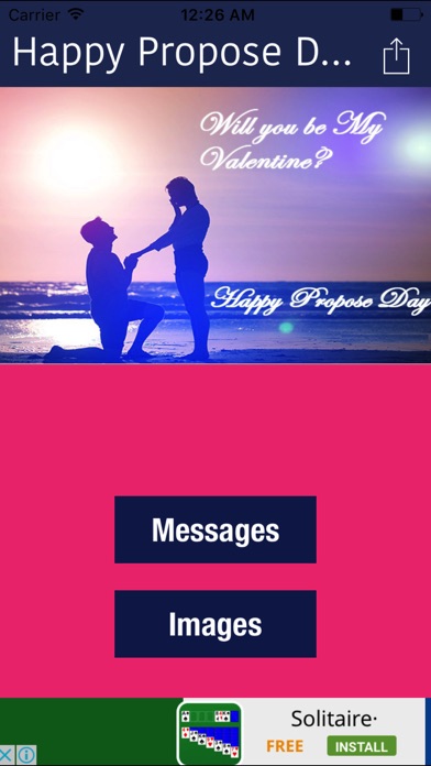 Screenshot #1 pour Happy Propose Day Messages,Free Wishes And Images