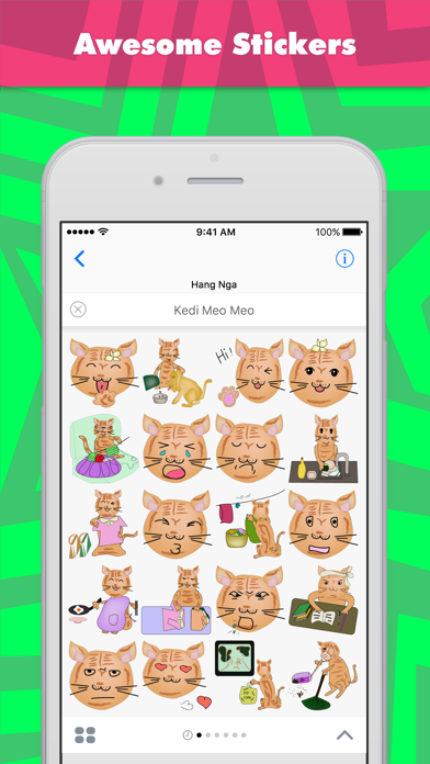 Screenshot 1 of Kedi Meo Meo stickers by Hanna App
