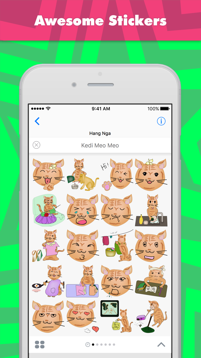 Kedi Meo Meo stickers by Hanna