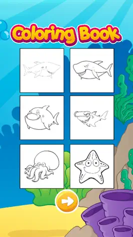 Game screenshot Shark & SeaAnimal Coloring Book Games apk
