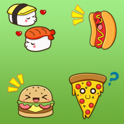 Cute Food Emoji Sticker