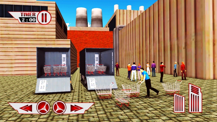 Supermarket Cart Transport & Cargo Delivery Truck