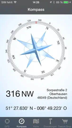 Screenshot von GPS & Maps: Standort Tracker auf dem iPhone 3