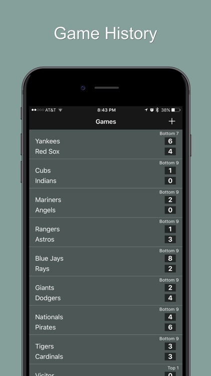Scoreboard - Baseball & Softball Scorekeeper