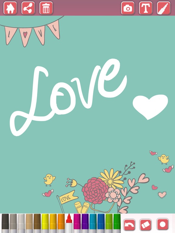 Create love cards – Photo frames & collage maker iPad screenshot 4 - Photo & Video app
