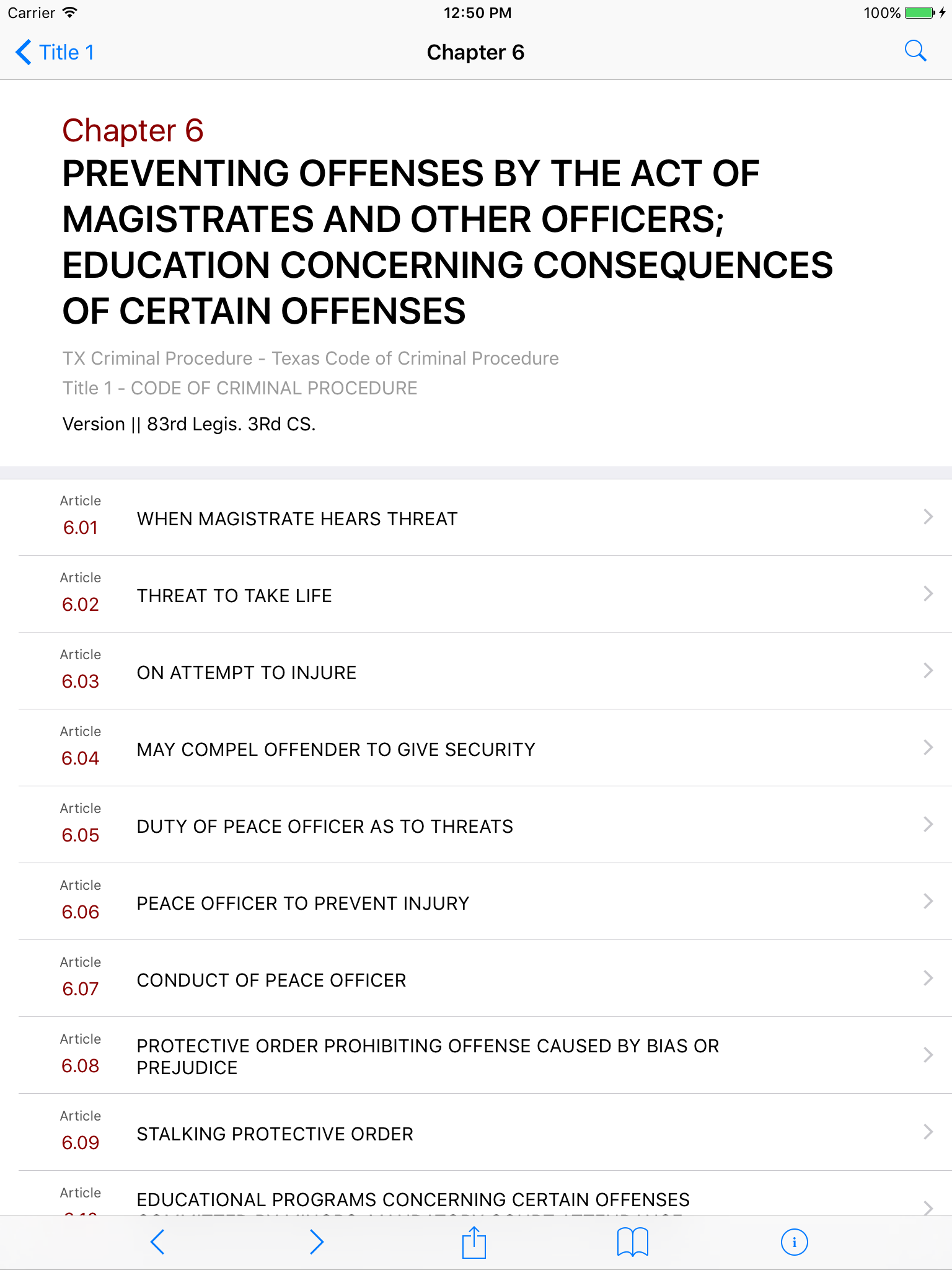Texas Code of Criminal Procedure (LawStack's TX)