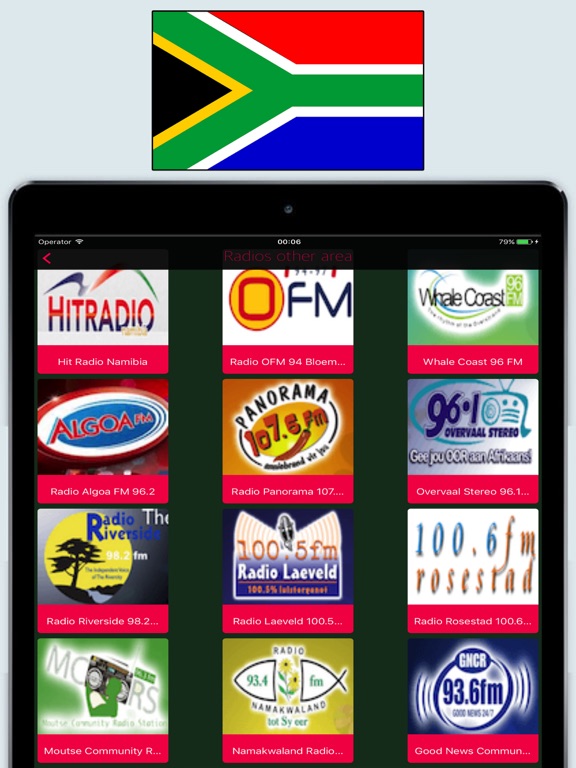 Radio South Africa FM / Radio Stations Online Live iPad screenshot 4 - Music app