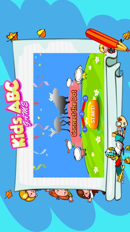 Dots animal abc with alphabet learning