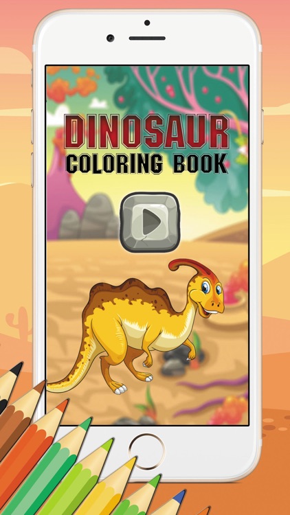 Game For Kids Dinosaur Coloring Book