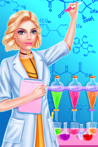 Dream Job: Science Girl Beauty Makeover Salon Game screenshot 2