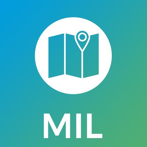 Milan city maps icon
