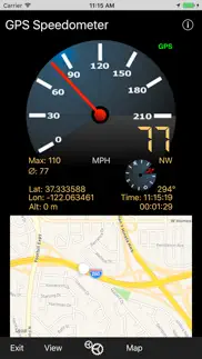 gps-speedometer iphone screenshot 2