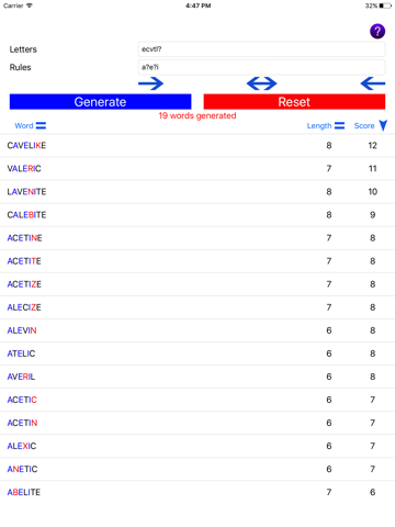 Word Generate Check Scrabble screenshot 3