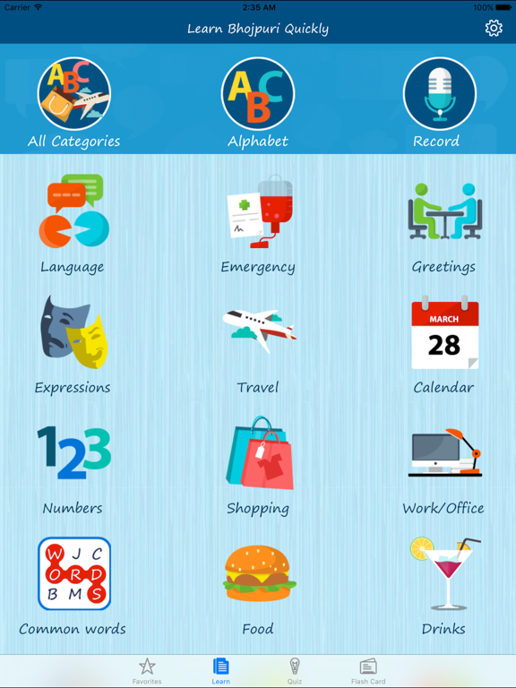 Screenshot #4 pour Learn Bhojpuri Quickly - Phrases, Flash Card, Quiz