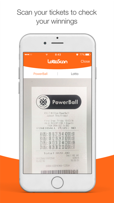 Screenshot #2 pour LottoScan – SA Lotto and Powerball checker
