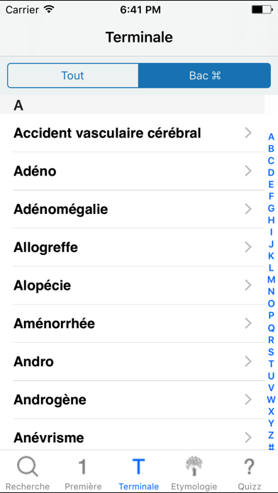 Screenshot #3 pour Terminologie médicale ST2S