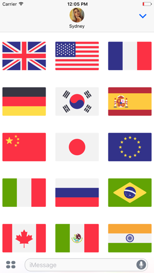 World's National Flag Stickers