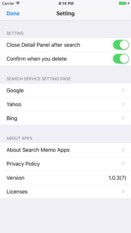 Search Memo screenshot-4