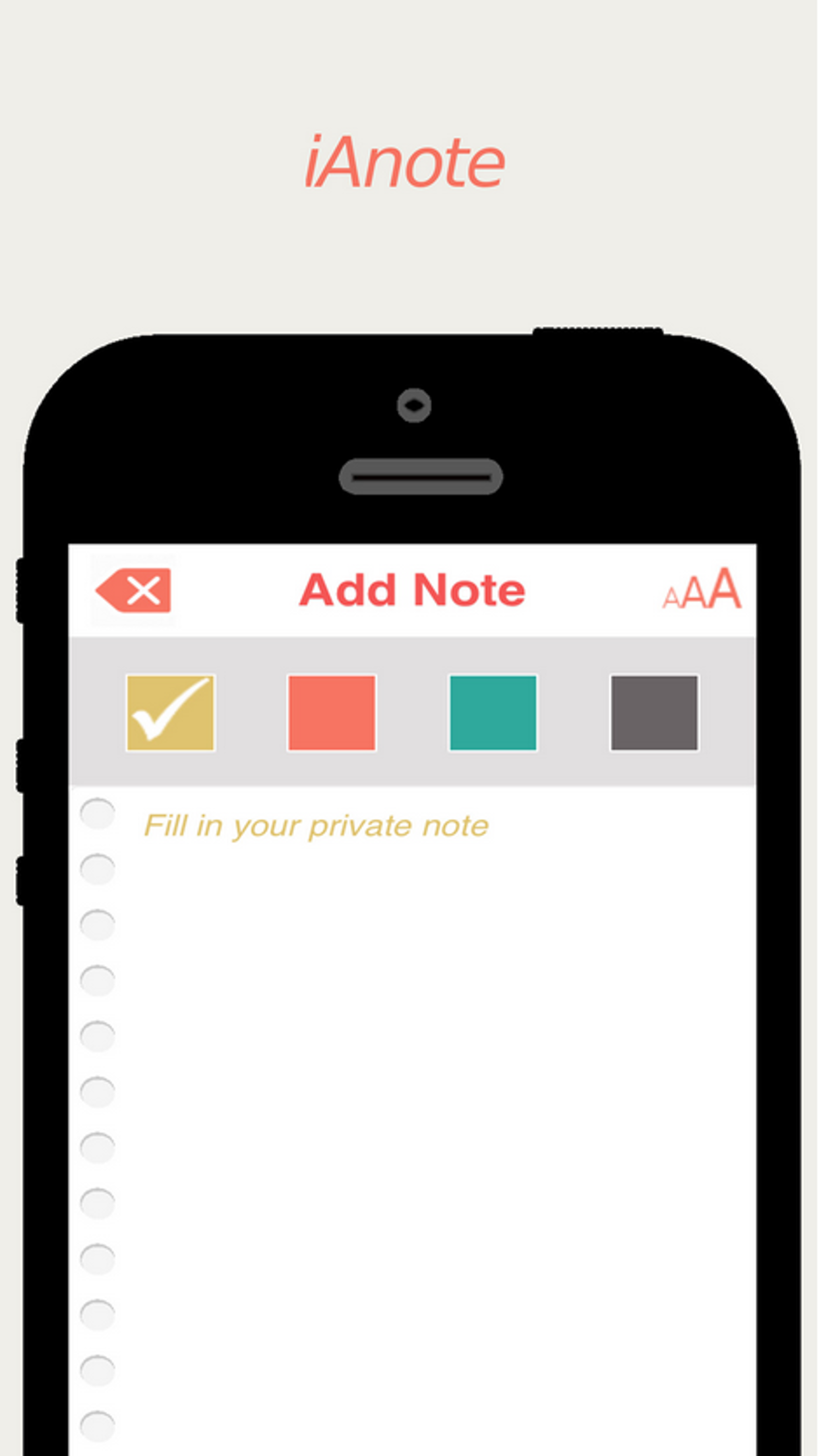 iAnote - Protect your notes privates screenshot 3